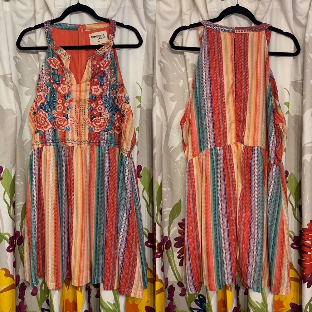 NWT Savanna Jane Embroidered Dress